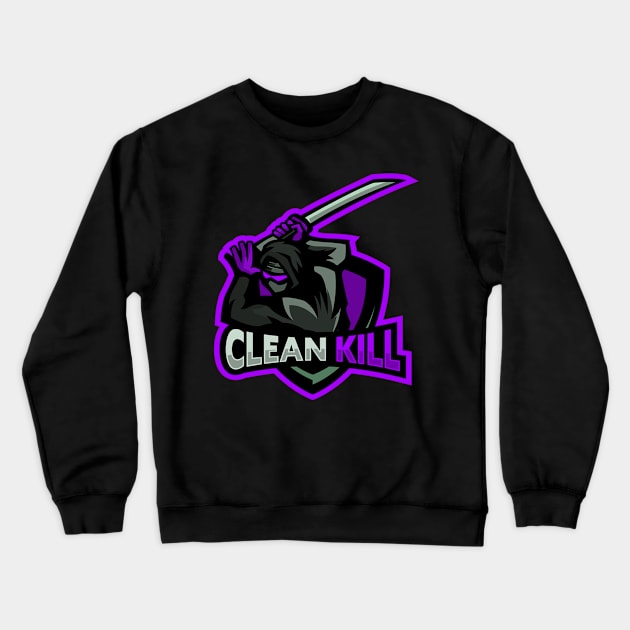 Team logo purple Crewneck Sweatshirt by CLEANKILLESPORTS1